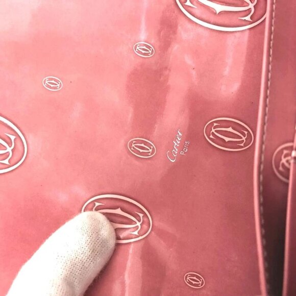 Cartier Happy Birthday Patent Leather Long Bifold Wallet Pink/2BG5432 - Picture 8 of 8